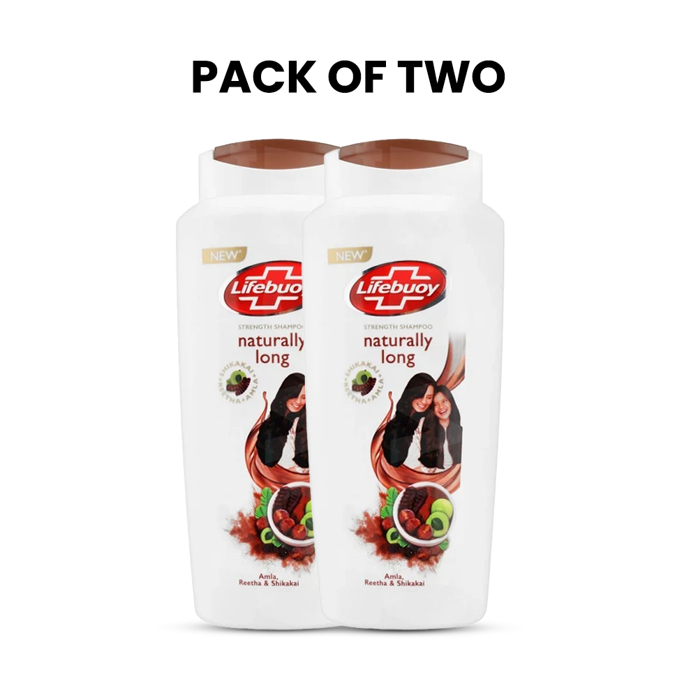 Bundle - Pack of 2 Lifebuoy Shampoo Naturally Long 650Ml
