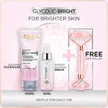 Bundle - L'Oreal Paris Glycolic Bright Instant Glowing Face Serum 30Ml + L'Oreal Paris Glycolic Bright Glowing Daily Face Wash 100ml with free jade roller - My Store