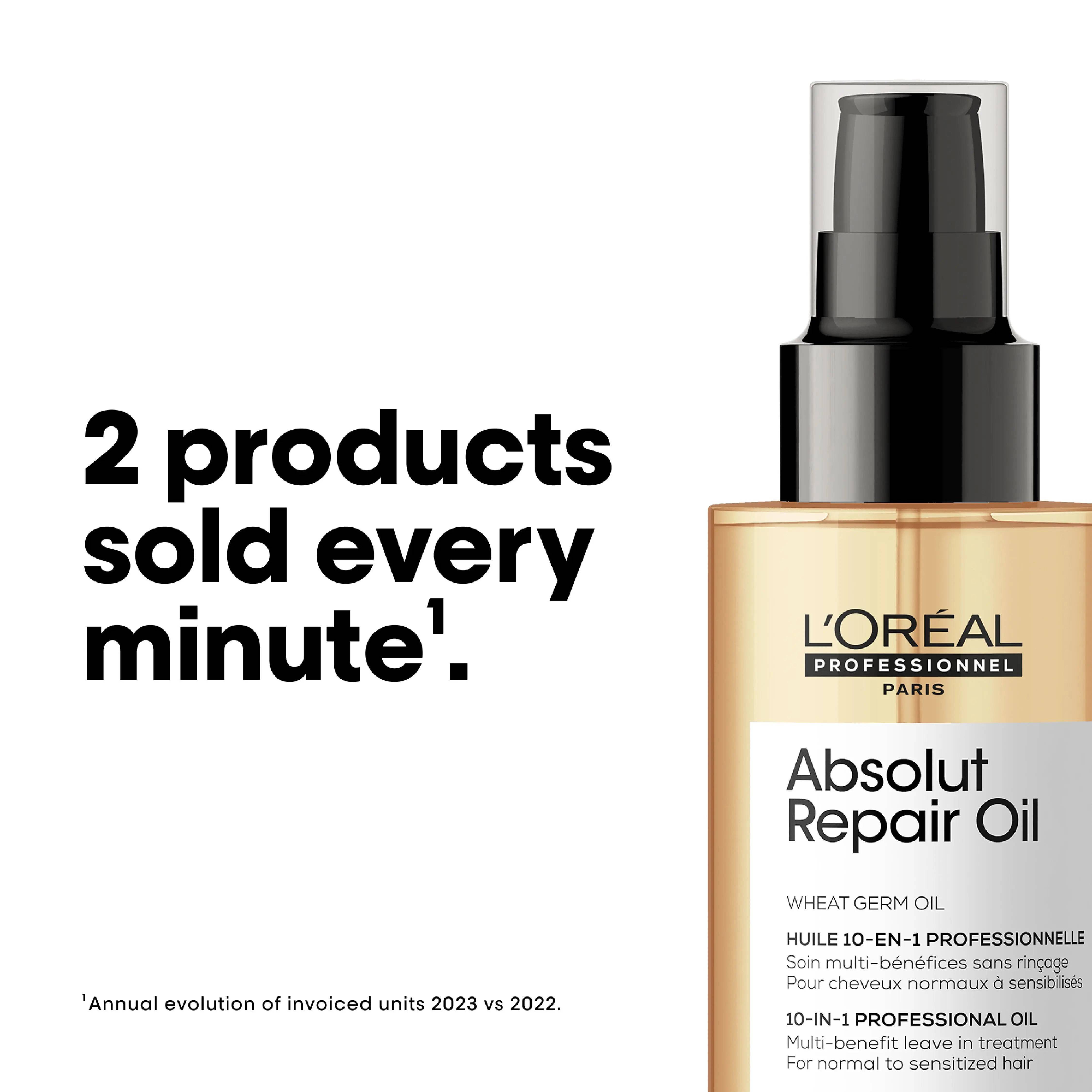 Bundle - L'Oreal Professional - Serie Expert Absolute Repair Mask 250 ML + L'Oreal Professional - Serie Expert Absolute Repair Shampoo 300 ML + L'Oreal Professional - Serie Expert Absolute Repair Hair Serum 90 ML - My Store
