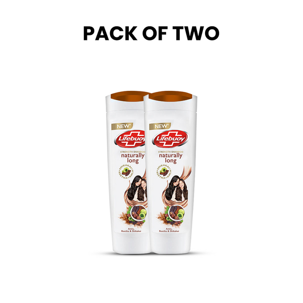 Lifebuoy Naturally Long Amla Reetha & Shikakai Strength Shampoo 175Ml