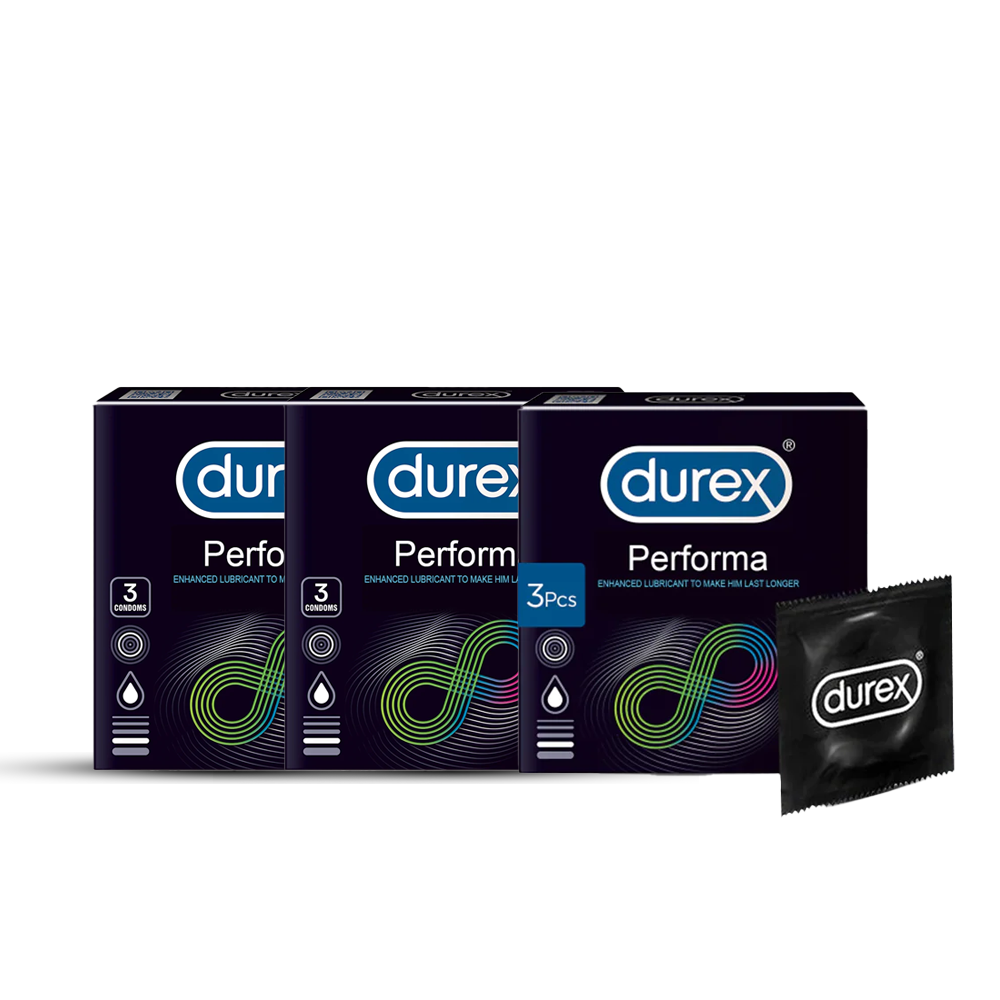 Bundle - Pack of 3 Durex - Condoms 3S Extended Pleasure
