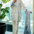 Print Edit By Sahar Unstitched 3 Piece Cambric Fall Suit-CA-01