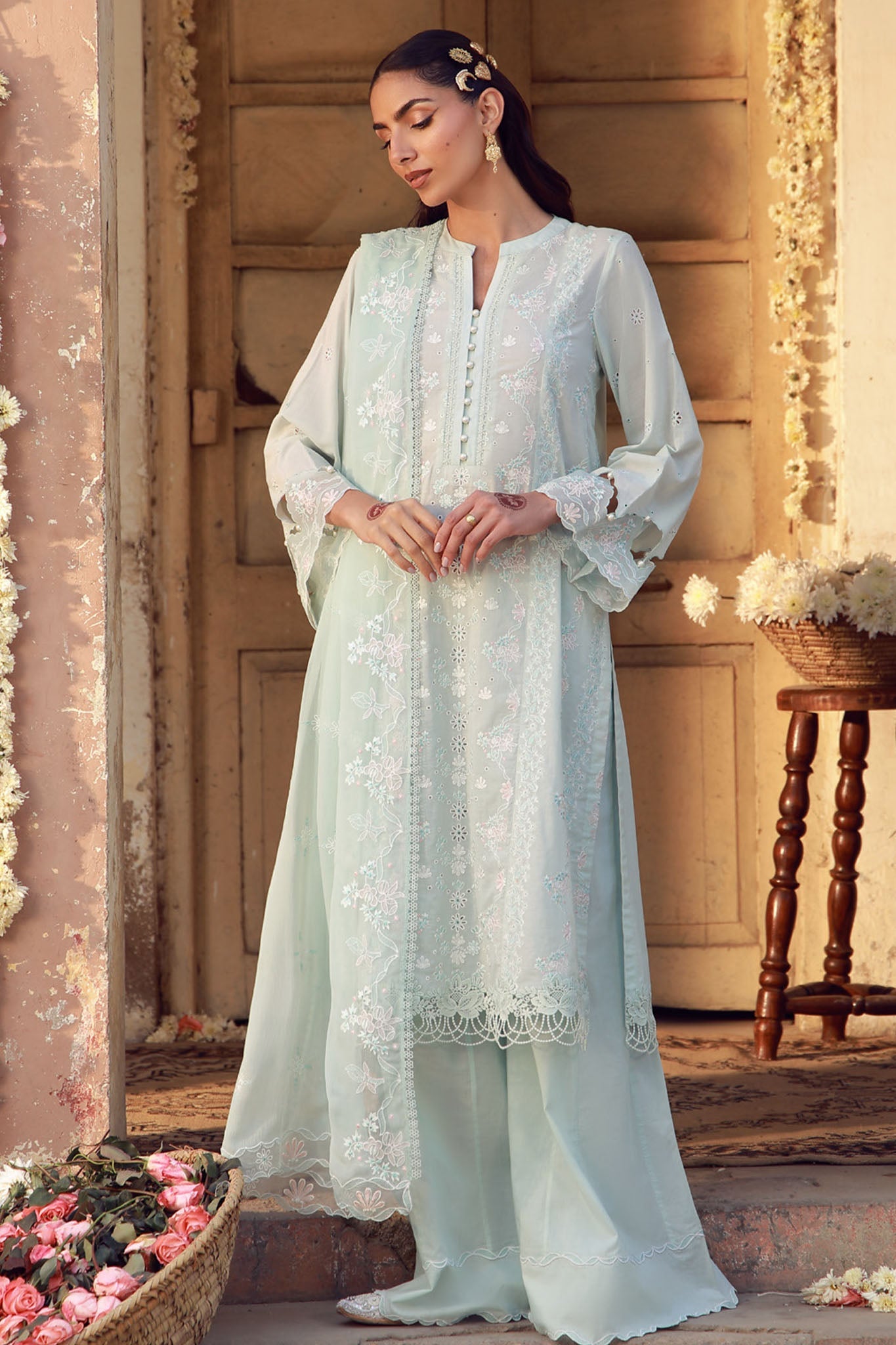 Sahar Unstitched 3 Piece Chikankari Festive Edit Suit-CK-26-V2-03