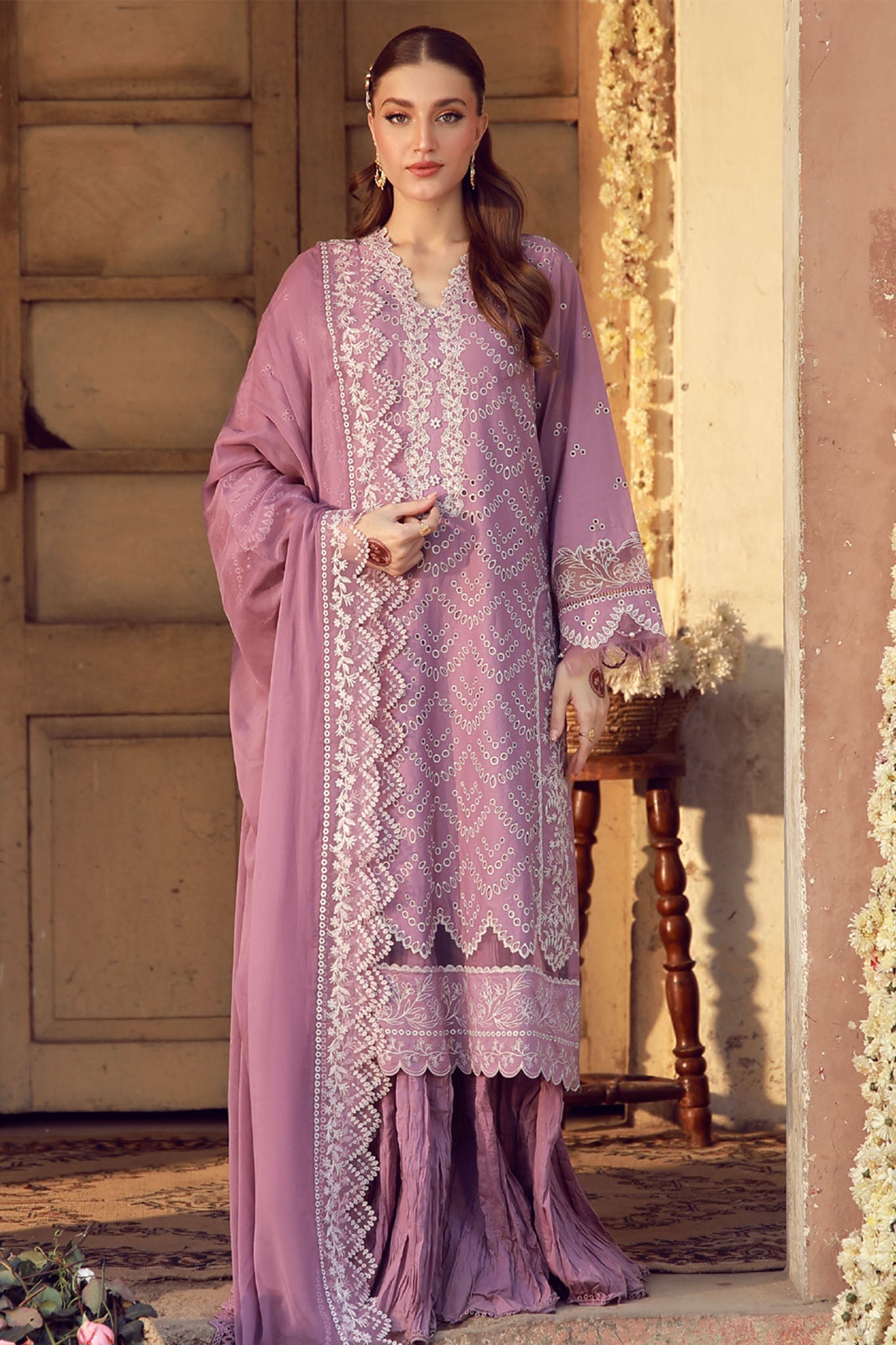 Sahar Unstitched 3 Piece Chikankari Festive Edit Suit-CK-26-V2-05