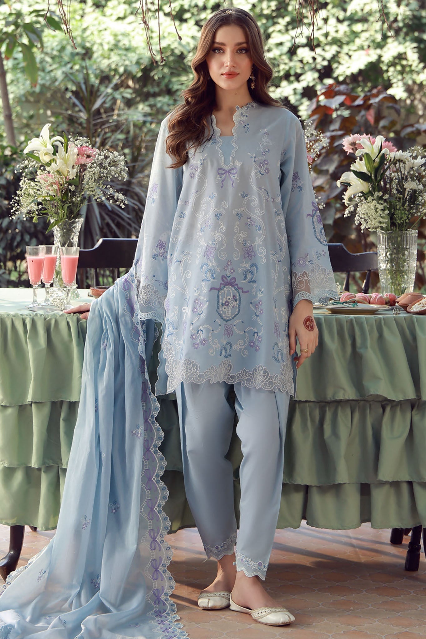 Sahar Unstitched 3 Piece Chikankari Festive Edit Suit-CK-26-V2-09