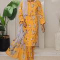 Sumi Stitched 3 Piece Intermix Printed Cambric Collection'2025-CPl-05-Yellow