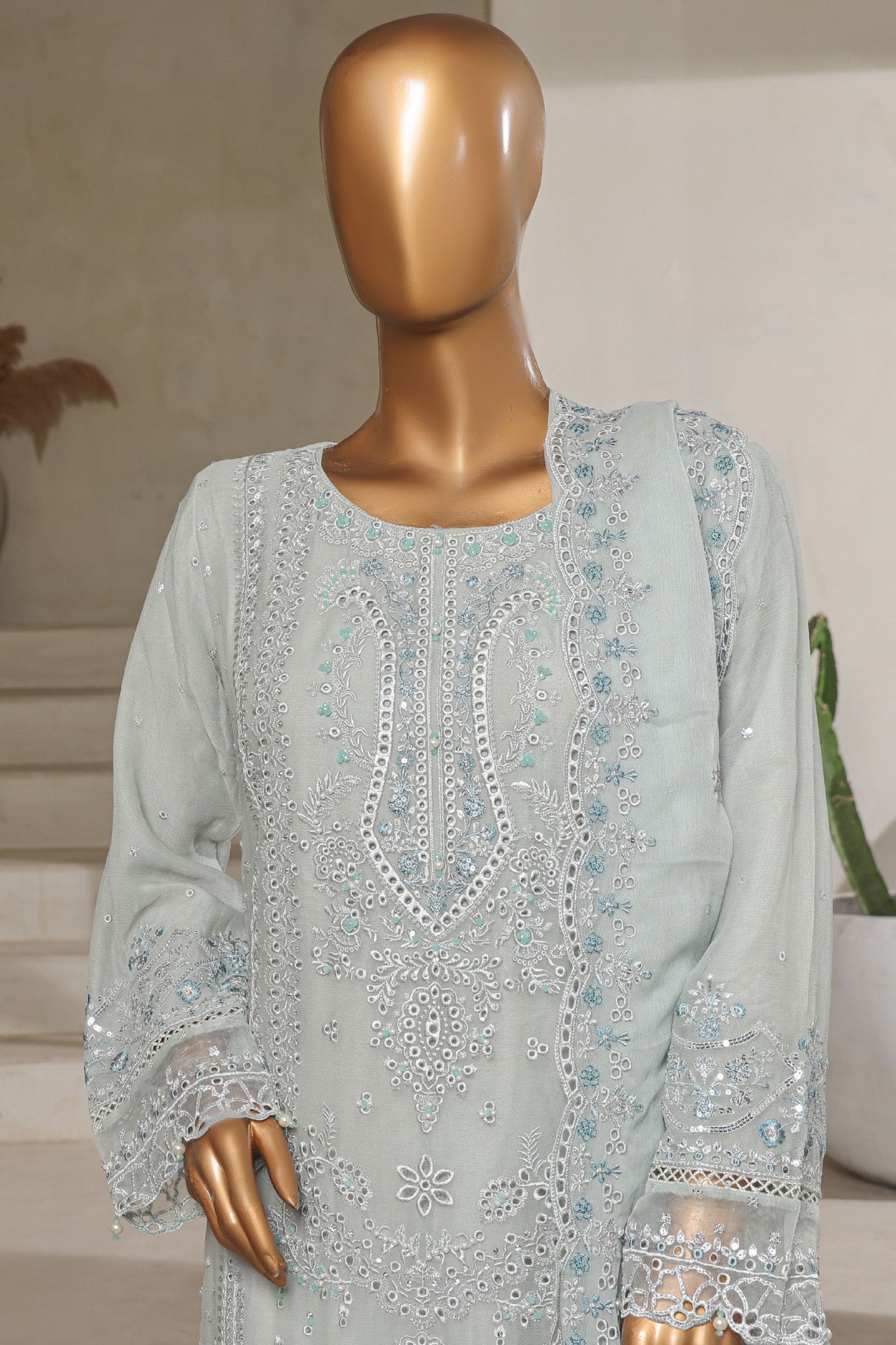 Afsany by Sada Bahar Stitched 3 Piece Luxury Chiffon Vol-13 Collection'2025-CR-29-Ice