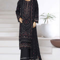 Afsany by Sada Bahar Stitched 3 Piece Luxury Chiffon Vol-14 Collection'2025-CR-31-Black