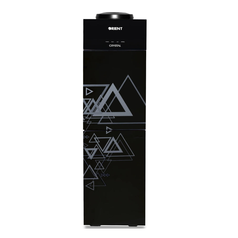 ORIENT WATER DISPENSER Model CRYSTAL 3 TAPS TRIANGLE BLACK