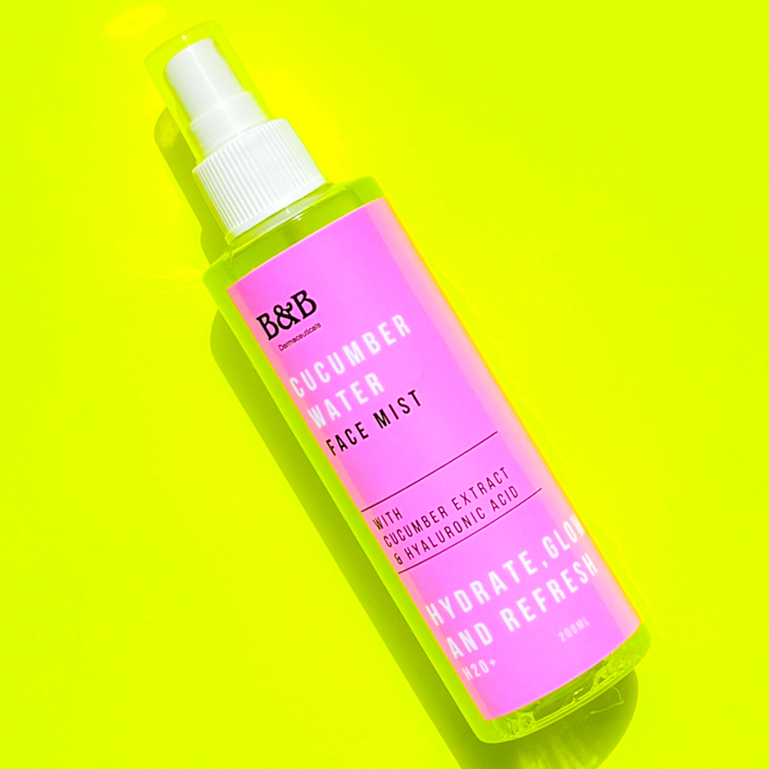B&B Derma - Cucumber Water - Cucumber Face Mist  On The Go 200 Ml