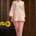 Nairah Stitched Co Ords Summer Suit-Citrus Breeze