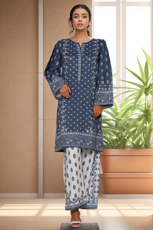 Bin Saeed Stitched 2 Piece Co Ords Cotton Collection'2025-WC-2401-Blue