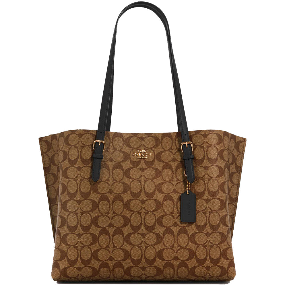 Coach Mollie Tote In Signature Canvas - 1665