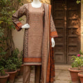 Almeerah Unstitched 3 Piece Winter Khaddar Luxe Collection'2025-Cocoa Ember Warmth