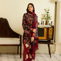 Feathers Unstitched 3 Piece Digital Printed Lawn Summer Suit-SAPHIRA-FT461