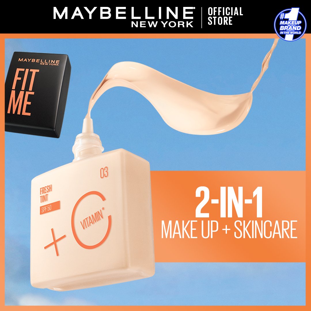 Maybelline Fit Me SPF 50 P Fresh It Vitamin C Foundation 5.8 30ml