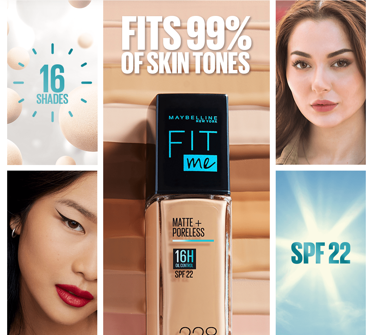 Maybelline Fit Me Matte Foundation 115 Ivory (Pump) 30Ml - My Store