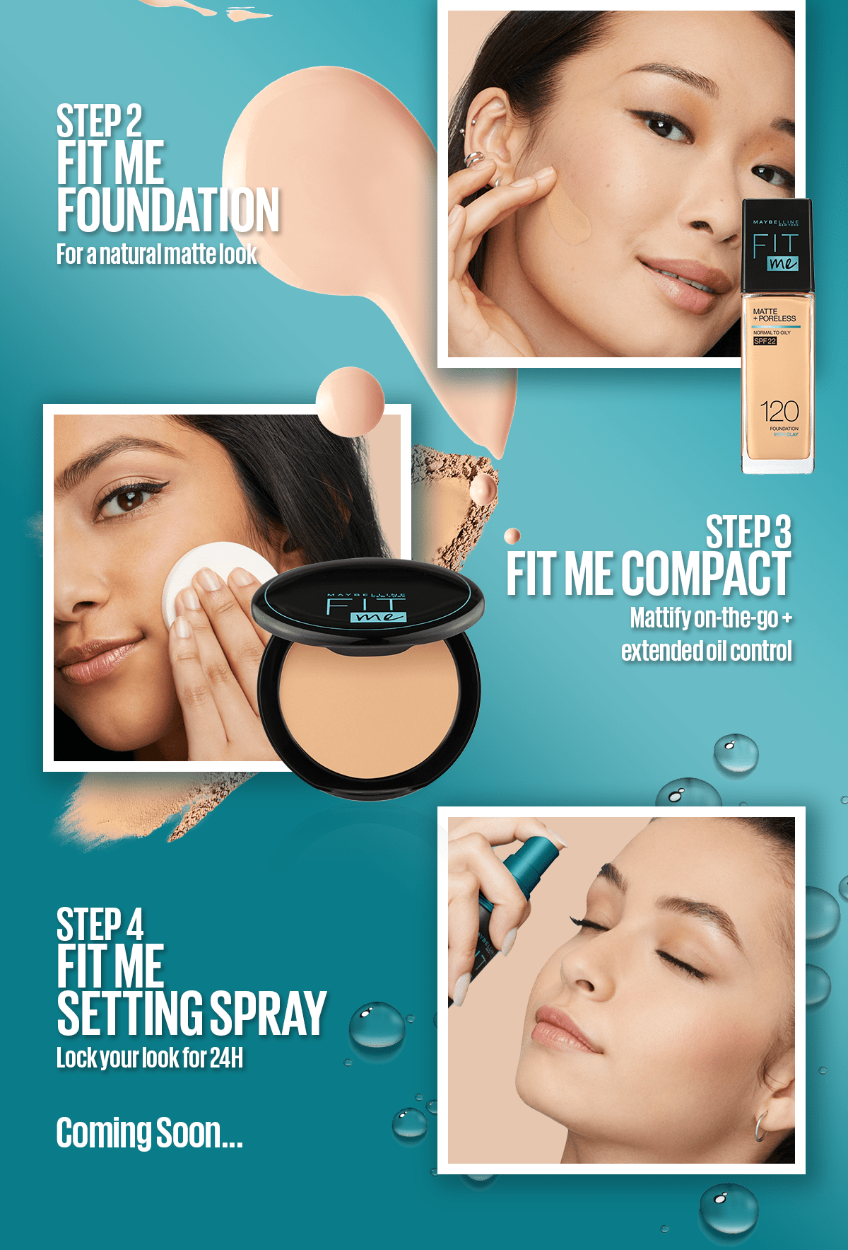 Maybelline Ny New Fit Me Matte + Poreless Liquid Foundation Spf 22 - 230 Natural Buff 30Ml - For Normal To Oily Skin - My Store