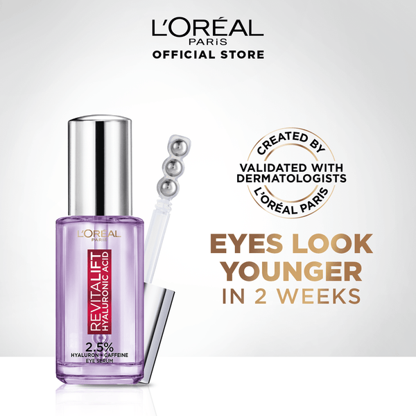 L'Oreal Paris Revitalift 1.5% Hyaluronic Acid + 1% Caffeine Eye Serum 20Ml - My Store