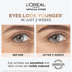 L'Oreal Paris Revitalift 1.5% Hyaluronic Acid + 1% Caffeine Eye Serum 20Ml - My Store