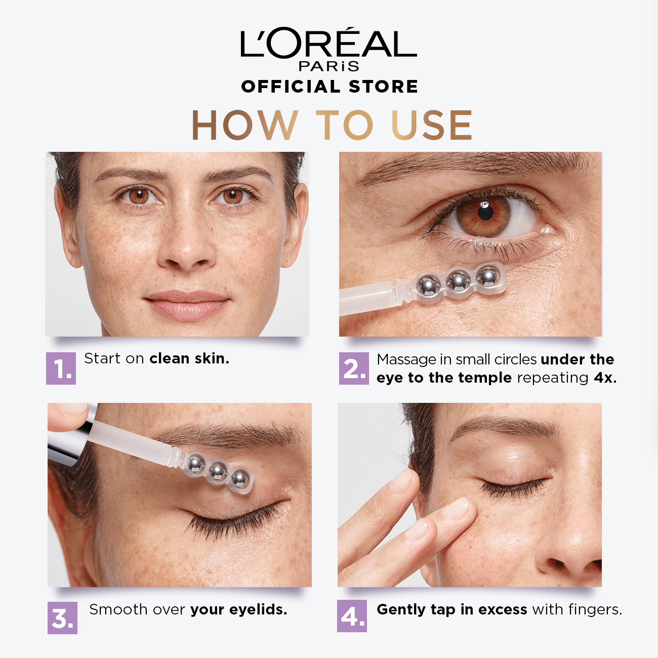 L'Oreal Paris Revitalift 1.5% Hyaluronic Acid + 1% Caffeine Eye Serum 20Ml - My Store