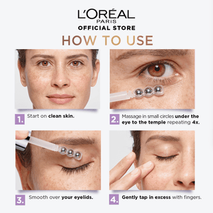 L'Oreal Paris Revitalift 1.5% Hyaluronic Acid + 1% Caffeine Eye Serum 20Ml - My Store