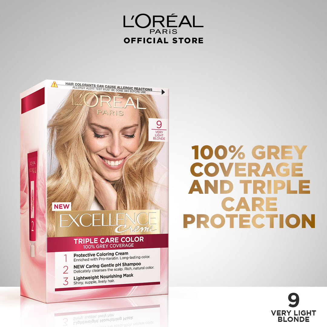 L'Oreal Paris Excellence Creme Hair Color# 9 Very Light Blond