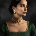 Zeesy Crest Choker Necklace Set