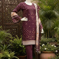 Almeerah Unstitched 3 Piece Winter Khaddar Luxe Collection'2025-Crimson Winter Rose