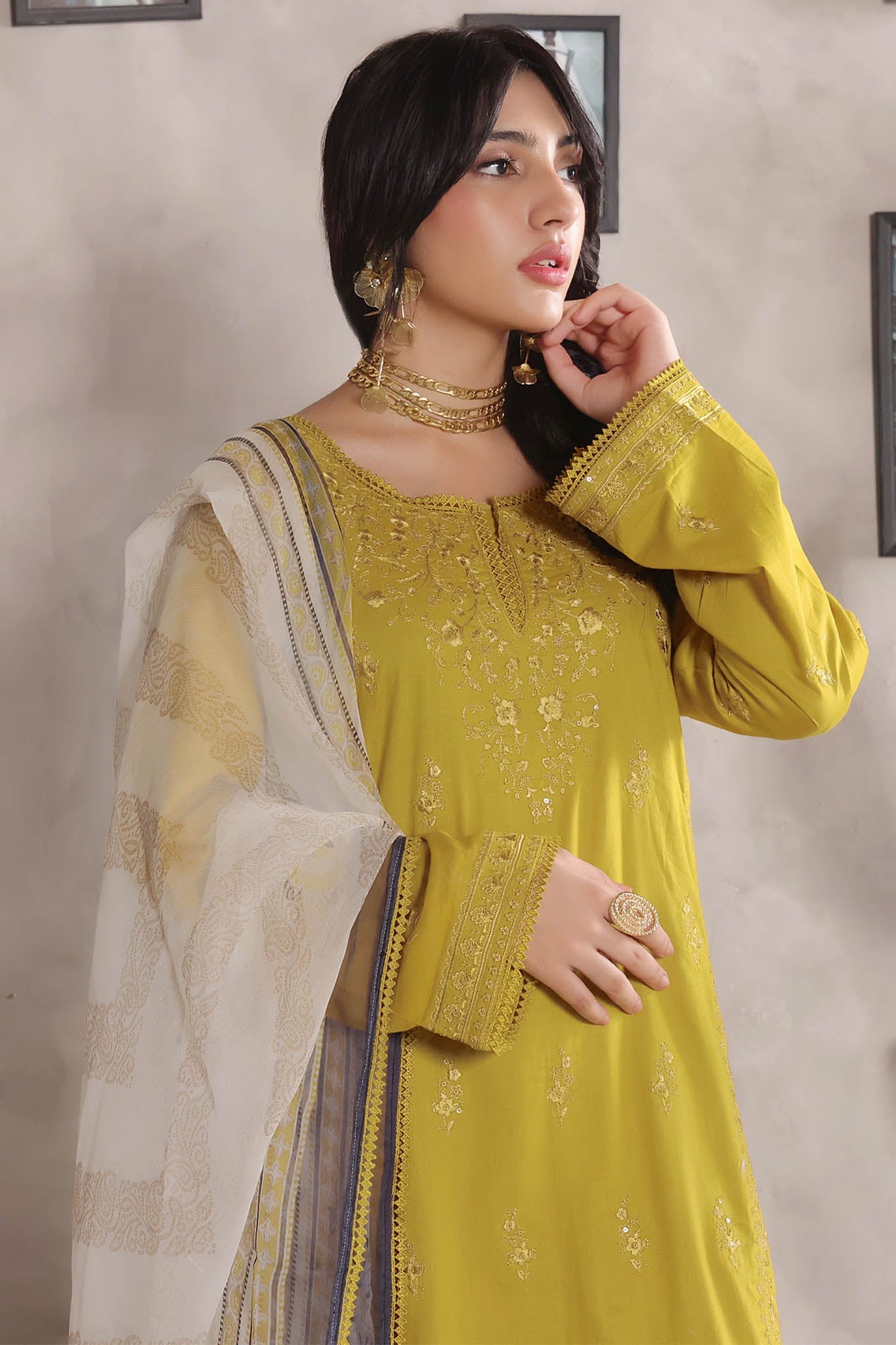Jasmine By Soghat Unstitched 3 Piece Emb Cotton Chikankari Vol-03 Collection'2025-D-02