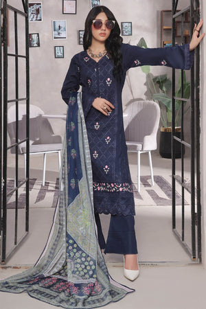 Jasmine By Soghat Unstitched 3 Piece Emb Cotton Chikankari Vol-03 Collection'2025-D-04