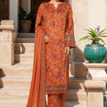 Malika By Sada Bahar Stitched 3 Piece Emb Festive Vol-05 Collection'2025-EMB-2130-Orange