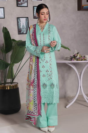 Jasmine By Soghat Unstitched 3 Piece Emb Cotton Chikankari Vol-03 Collection'2025-D-07