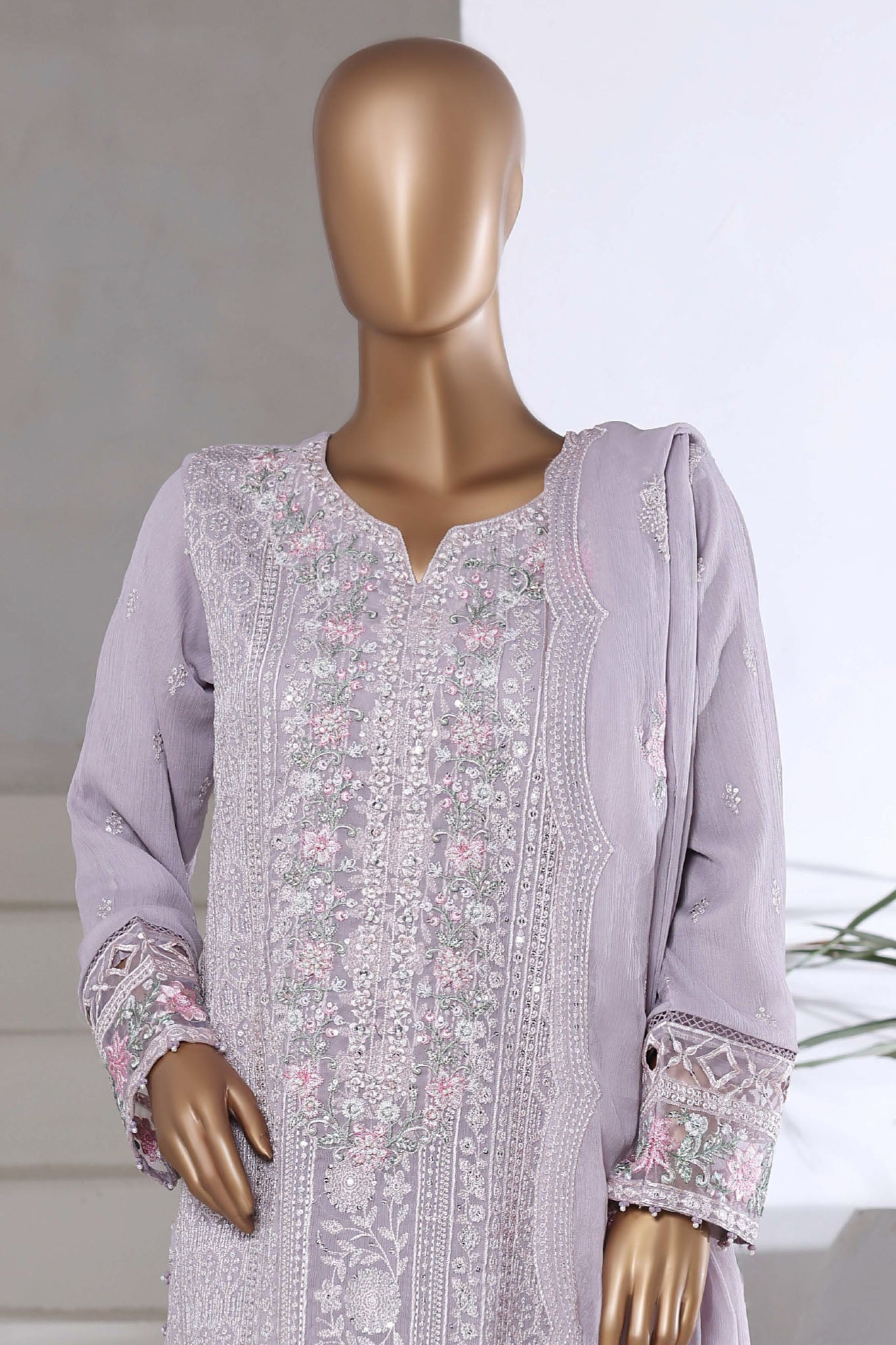 Afsany by Sada Bahar Stitched 3 Piece Luxury Chiffon Vol-14 Collection'2025-CF-07-Lilac
