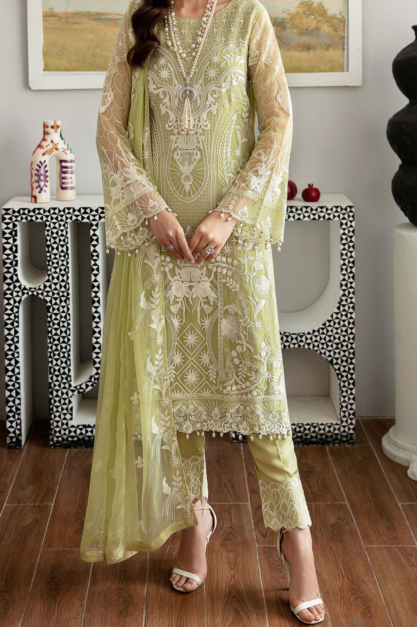 Rangoon by Ramsha Unstitched 3 Piece Chiffon Vol-11 Collection'2023-D-1105