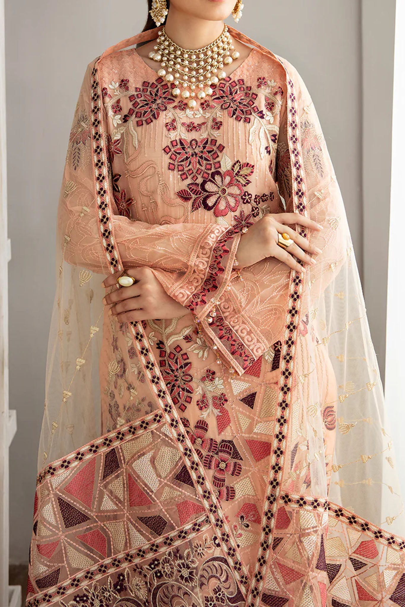 Rangoon by Ramsha Unstitched 3 Piece Chiffon Vol-11 Collection'2023-D-1112