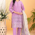 Dinara By Tawakkal Unstitched 3 Piece Emb Schiffli Lawn Suit-D-2285