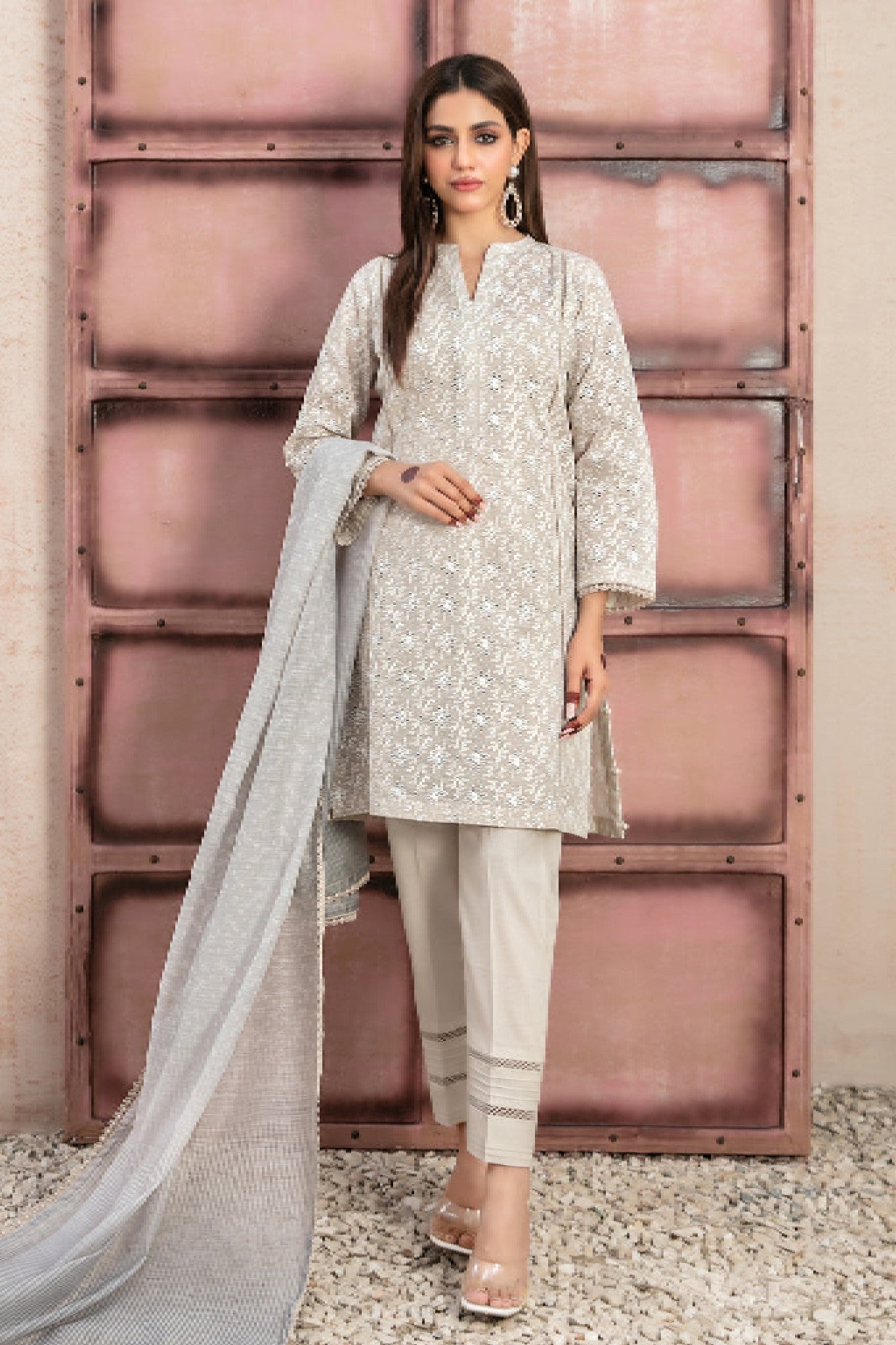 RIfna  By Tawakkal Stitched 3 Piece Emb Lawn Collection-D-2917