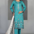 Efza By Tawakkal Unstitched 3 Piece Fancy Emb Lawn Suit-D-2973