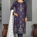 Efza By Tawakkal Unstitched 3 Piece Fancy Emb Lawn Suit-D-2974