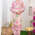 Damask By Tawakkal Stitched 2 Piece Digital Print Silk Collection-D-5203-Pink