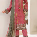 Aizal Stitched 3 Piece Printed Lawn Collection'2025-A-P-655-MAROON