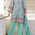 Aizal Stitched 3 Piece Printed Lawn Collection'2025-A-P-659-L GREEN