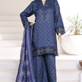 Malika By Sada Bahar Stitched 3 Piece Festive Emb Lawn Vol-02 Suit-D-78-A-Blue