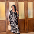 Manahils Stitched Black Ari Embroidered Tunic
