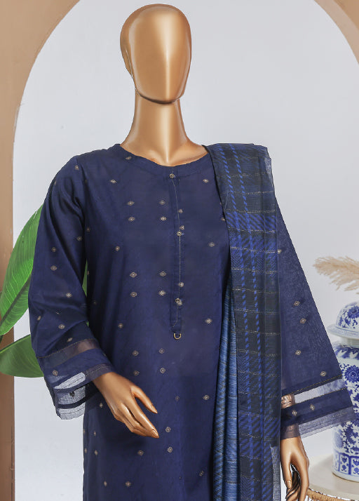 Damask By HZ Stitched 3 Piece Gold Jacquard Eid Edit Collection-DBJ-041