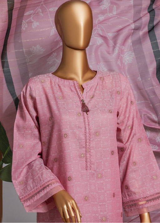 Damask By HZ Stitched 3 Piece Gold Jacquard Eid Edit Collection-DBJ-047