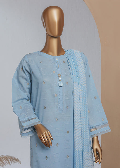 Damask By HZ Stitched 3 Piece Gold Jacquard Eid Edit Collection-DBJ-049