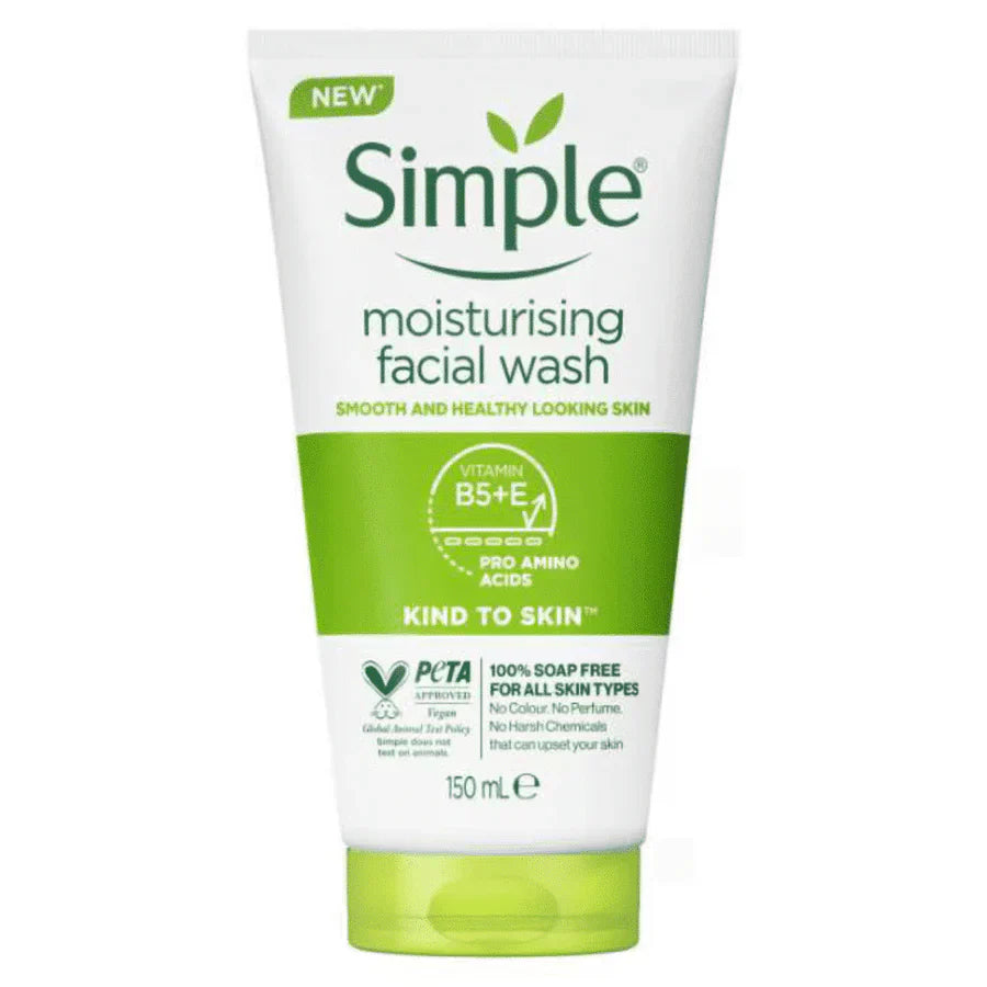 Simple - Moisturising Facial Wash Vitamin B5+E 150Ml