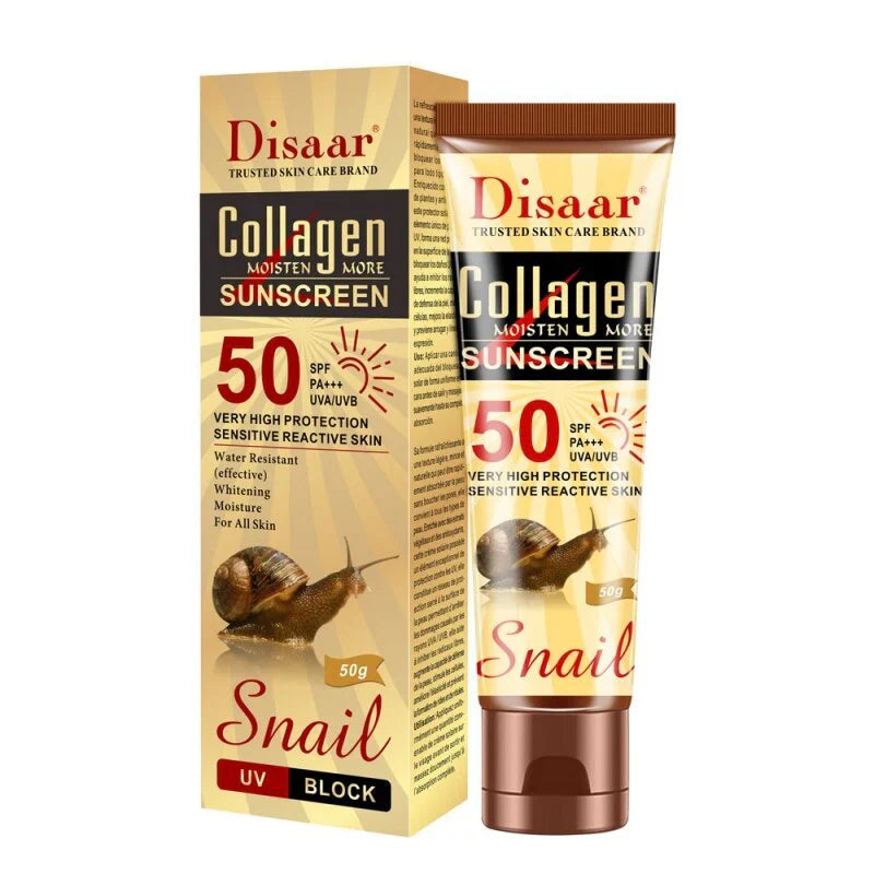 Disaar - Collagen Snail Whitening Sunscreen Spf-50 - 50gm